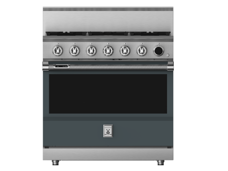36" Hestan KRDS Series 5-Burner Smart Gas Dual Fuel Range - KRDS365-LP-GG