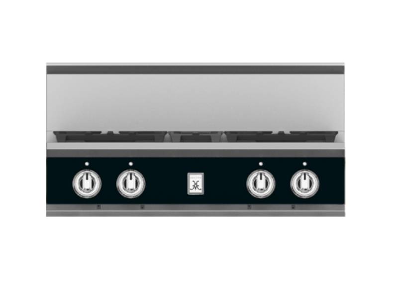 30" Hestan KRT Series 4-Burner Rangetop  with Liquid Propane in Stealth  - KRT304-LP-BK