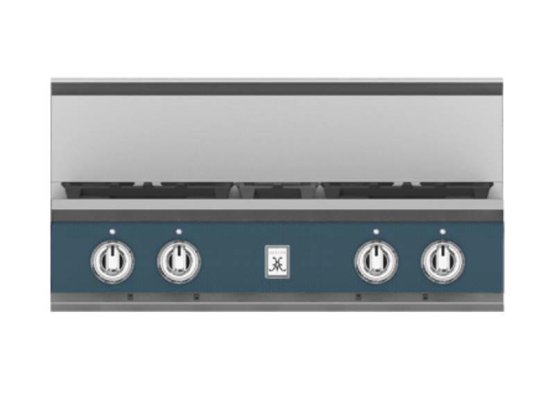 30" Hestan KRT Series 4-Burner Rangetop  with Liquid Propane in Pacific Fog  - KRT304-LP-GG