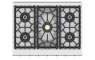 36" Hestan KRT Series 5-Burner Rangetop with Liquid Propane in Steeletto - KRT365-LP