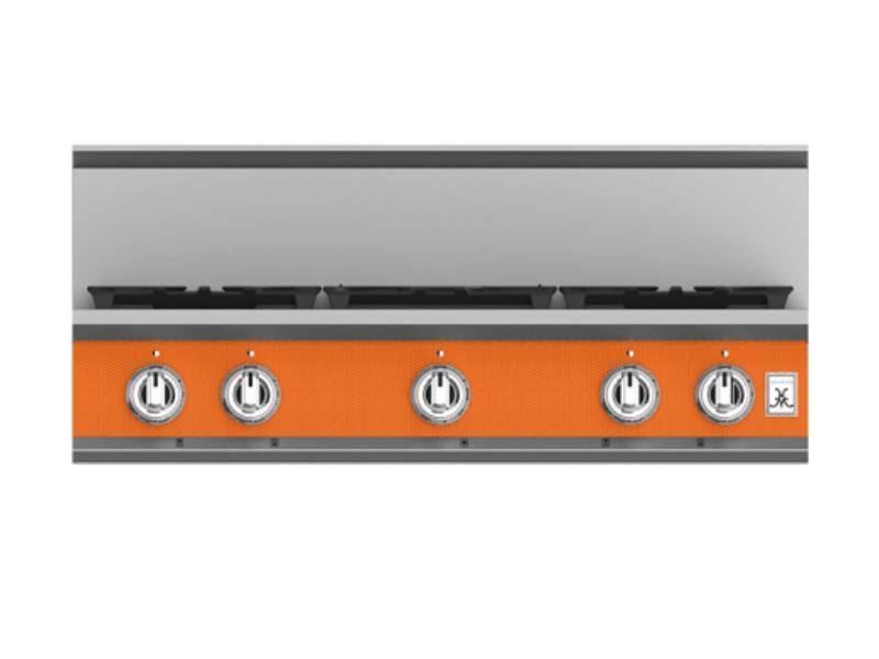 36" Hestan KRT Series 5-Burner Rangetop with Liquid Propane in Citra - KRT365-LP-OR