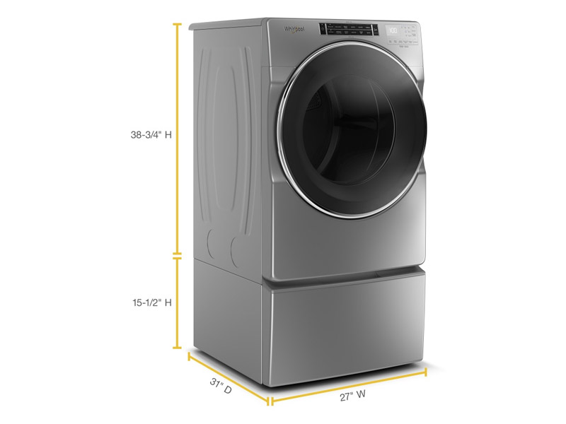 27" Whirlpool 7.4 cu. ft. Front Load Gas Dryer with Steam Cycles - WGD8620HC