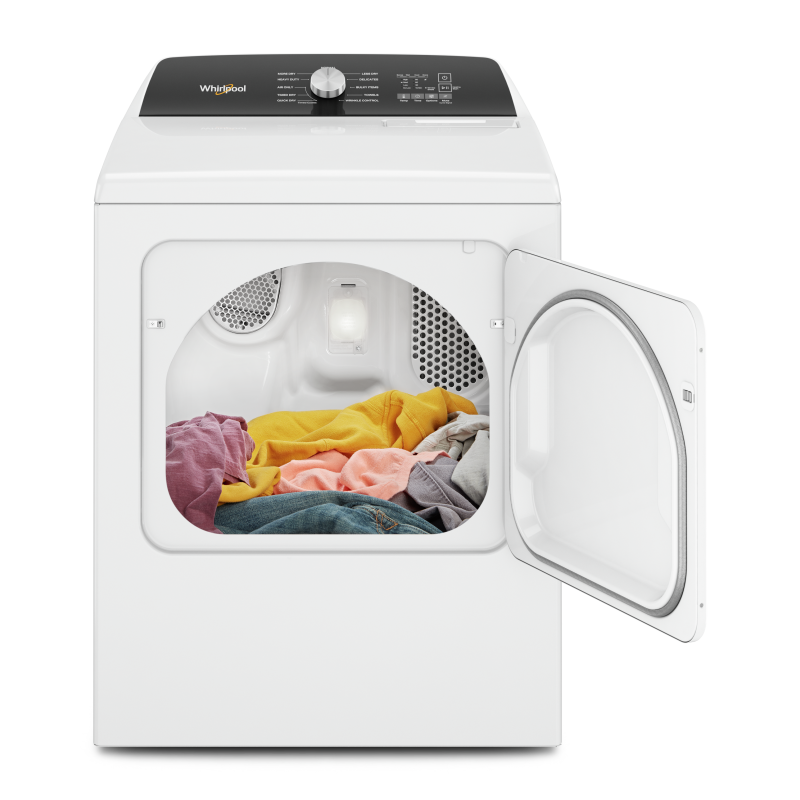 29" Whirlpool 7.0 Cu. Ft. Top Load Electric Moisture Sensing Dryer - YWED5010LW