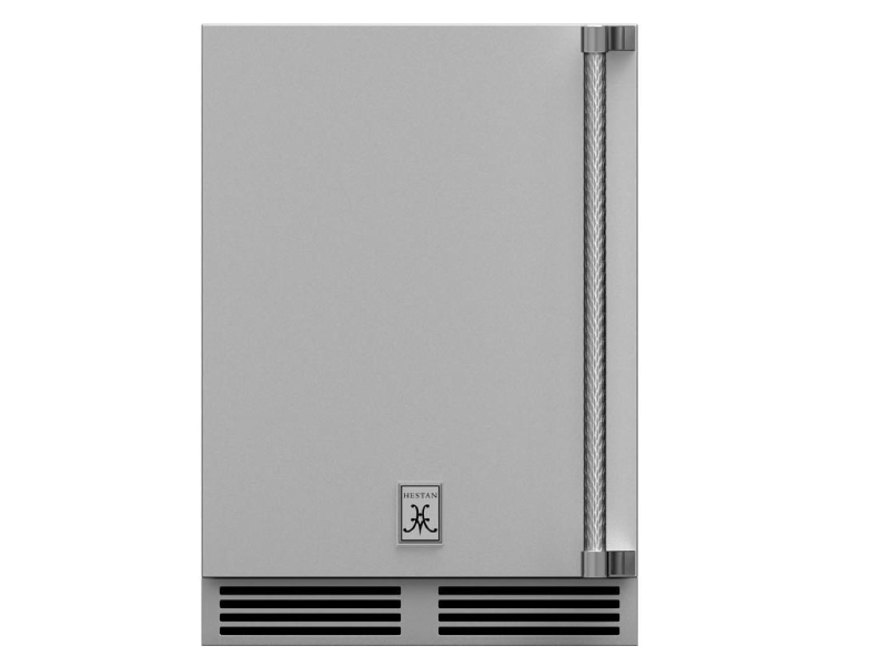 24" Hestan 5.2 Cu. Ft. GRS Series Left Hinge Outdoor Undercounter Refrigerator - GRSL24