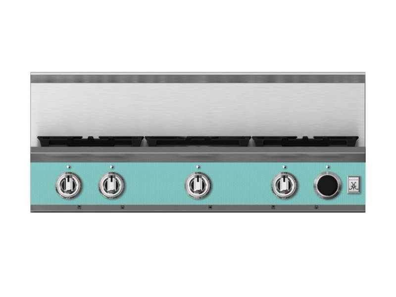 36" Hestan  KRTS Series 5-Burner Smart Gas Rangetop  - KRTS365-NG-TQ