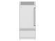 36" Hestan KRP Series Left-Hinge Pro Style Bottom Mount Refrigerator with Top Compressor - KRPL36