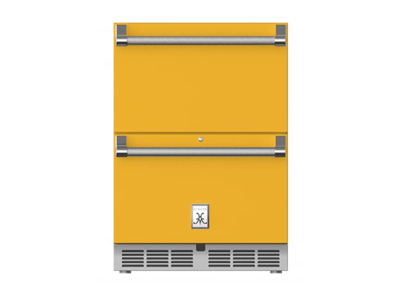 24" Hestan GRF Series Outdoor Refrigerator Drawer and Freezer Drawer - GRFR24-YW