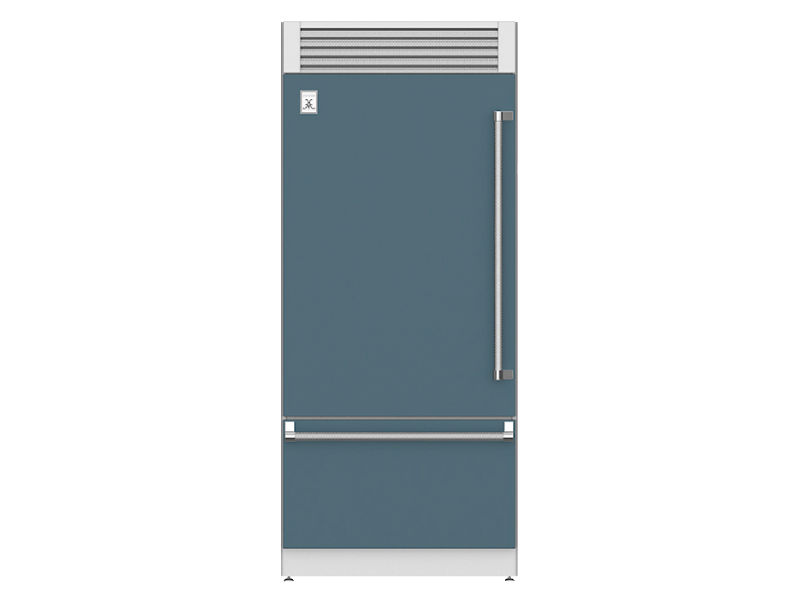 36" Hestan KRP Series Left-Hinge Pro Style Bottom Mount Refrigerator with Top Compressor - KRPL36-GG