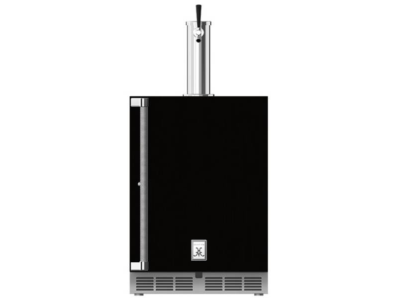 24" Hestan GFDS Series 5.2 Cu. Ft. Outdoor Single Faucet Beer Dispenser  - GFDSR241-BK