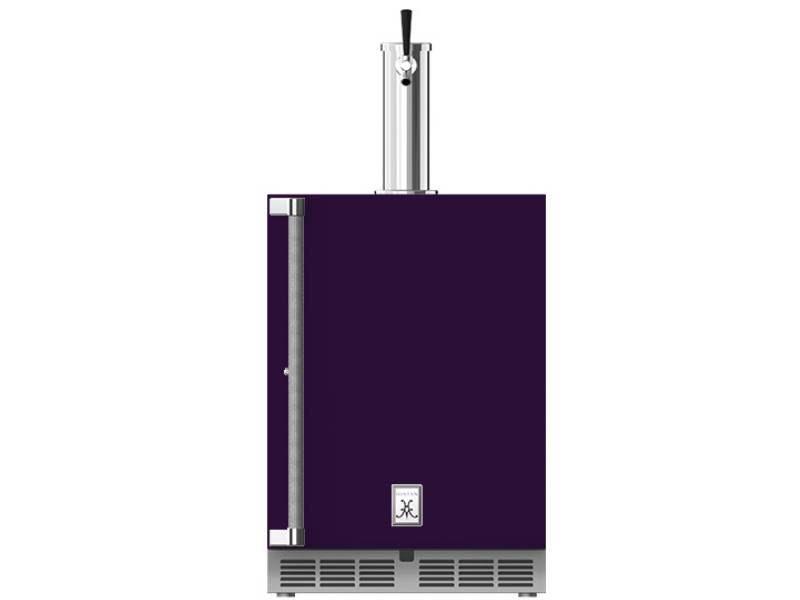 24" Hestan GFDS Series 5.2 cu. ft. Outdoor Single Faucet Beer Dispenser  - GFDSR241-PP