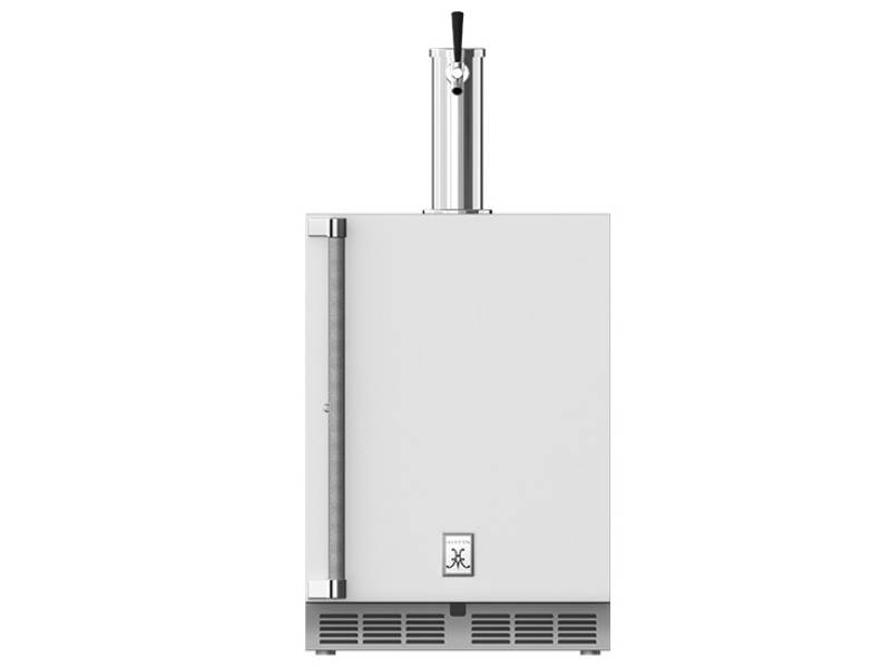 24" Hestan GFDS Series 5.2 cu. ft. Outdoor Single Faucet Beer Dispenser  - GFDSR241-WH