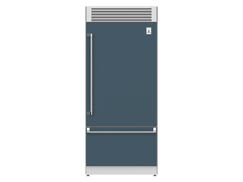36" Hestan KRP Series Right-Hinge Pro Style Bottom Mount Refrigerator with Top Compressor - KRPR36-GG