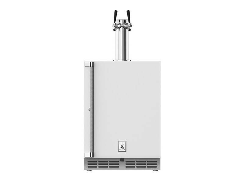 24" Hestan GFDS Series Outdoor Double Faucet Beer Dispenser - GFDSR242-WH