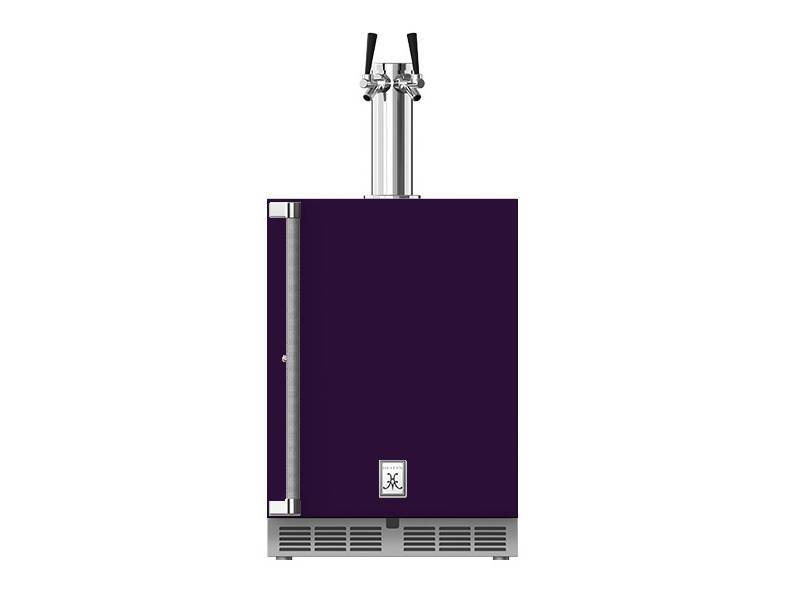 24" Hestan GFDS Series Outdoor Double Faucet Beer Dispenser - GFDSR242-PP