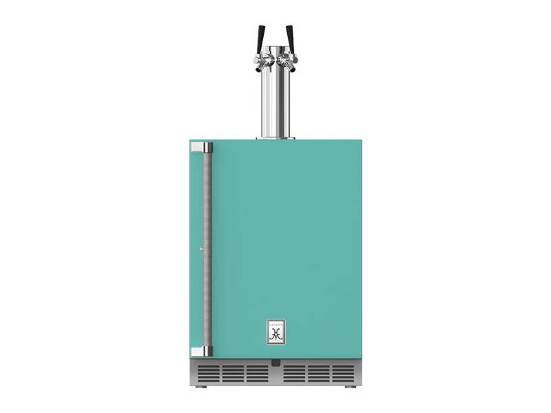 24" Hestan GFDS Series Outdoor Double Faucet Beer Dispenser - GFDSR242-TQ
