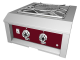 24" Hestan AGPB Series Power Burner with Removable Drip Tray - AGPB24-NG-BG