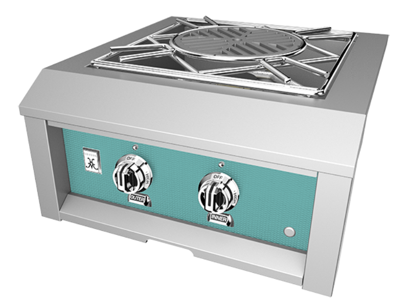 24" Hestan AGPB Series Power Burner with Removable Drip Tray - AGPB24-LP-TQ