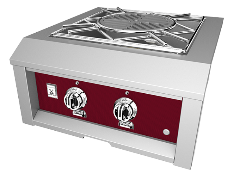 24" Hestan AGPB Series Power Burner with Removable Drip Tray - AGPB24-LP-BG
