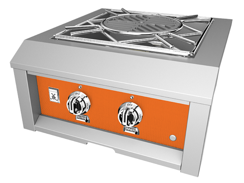 24" Hestan AGPB Series Power Burner with Removable Drip Tray - AGPB24-LP-OR