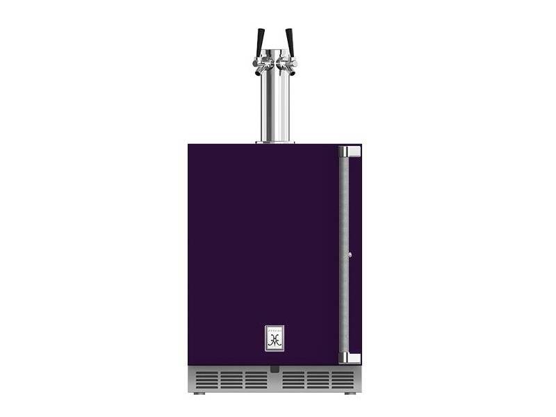 24" Hestan GFDS Series Outdoor Double Faucet Beer Dispenser - GFDSL242-PP