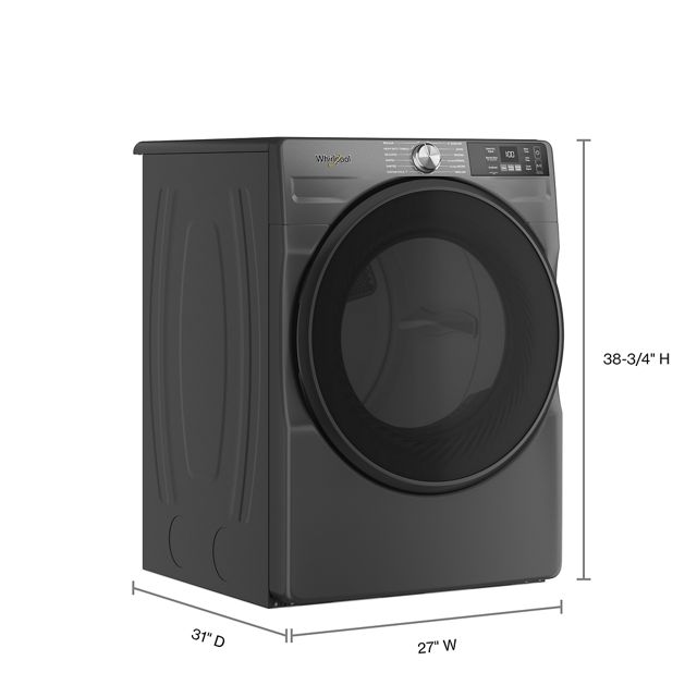 27" Whirlpool 7.4 Cu. Ft. Smart Front Load Gas Dryer - WGD5720RU