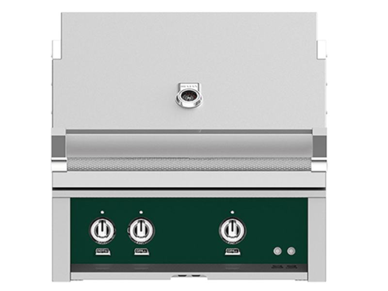 30" Hestan Outdoor Built-In Grill With Liquid Propane in Grove - GABR30-LP-GR