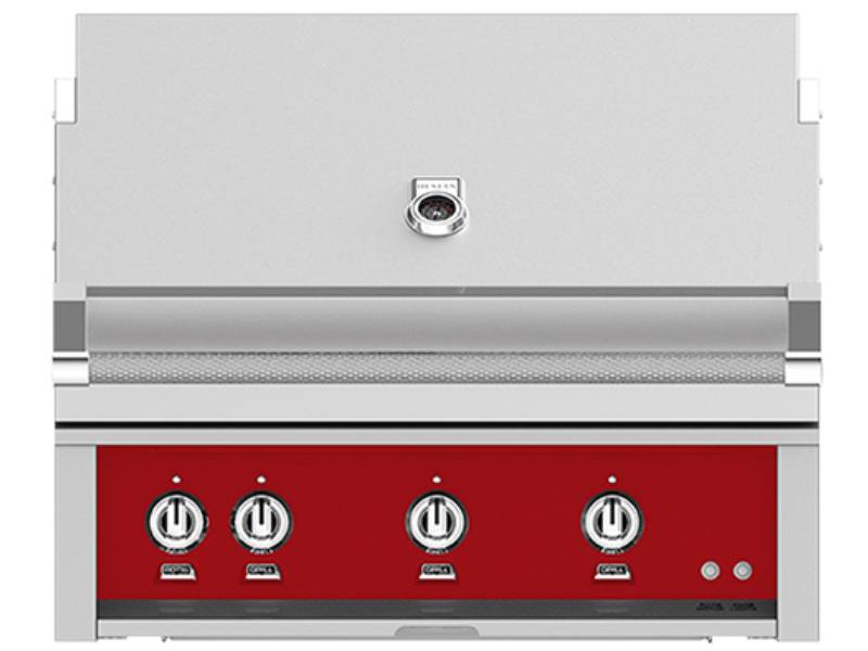 36" Hestan Outdoor Built-In Grill With Natural Gas in Matador - GABR36-NG-RD