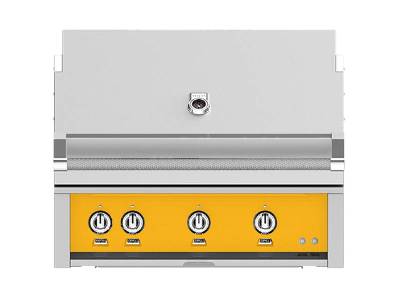 36" Hestan Outdoor Built-In Grill in Sol - GSBR36-NG-YW