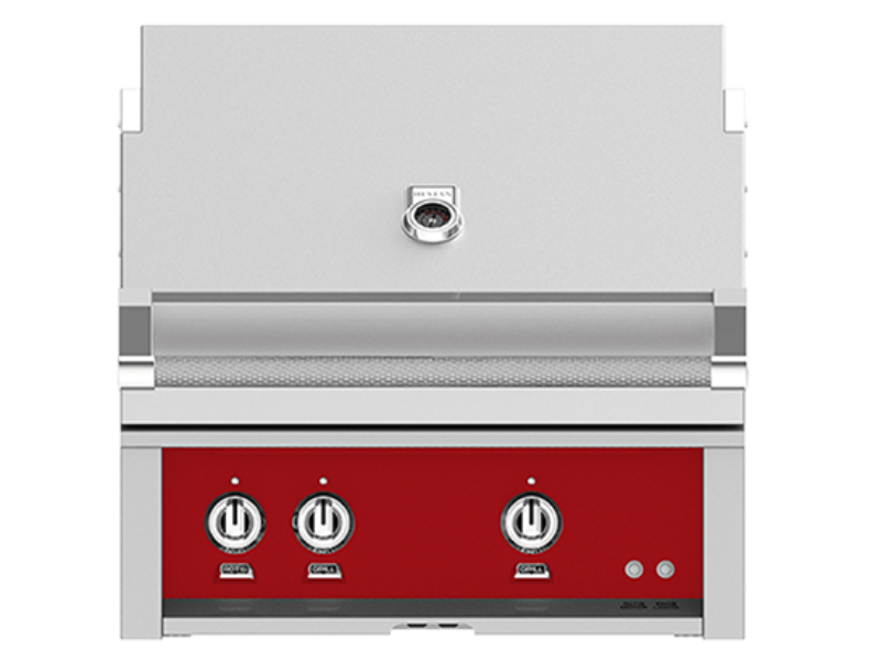 30" Hestan Outdoor Built-In Grill With Liquid Propane in Matador - GMBR30-LP-RD