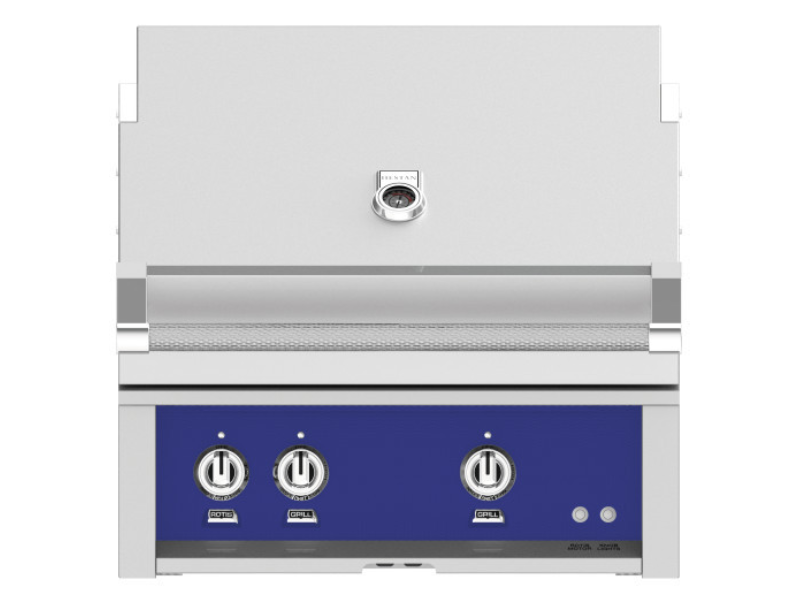 30" Hestan Outdoor Built-In Grill With Natural Gas in Prince - GMBR30-NG-BU