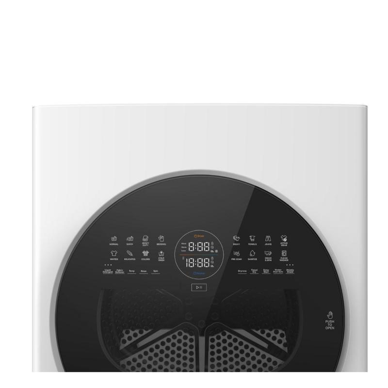 Whirlpool Compact Front Load Ventless Heat Pump Laundry Tower with 3.2 Cu. Ft Washer and Electric 4.3 Cu. Ft Dryer - YWFH5424SW