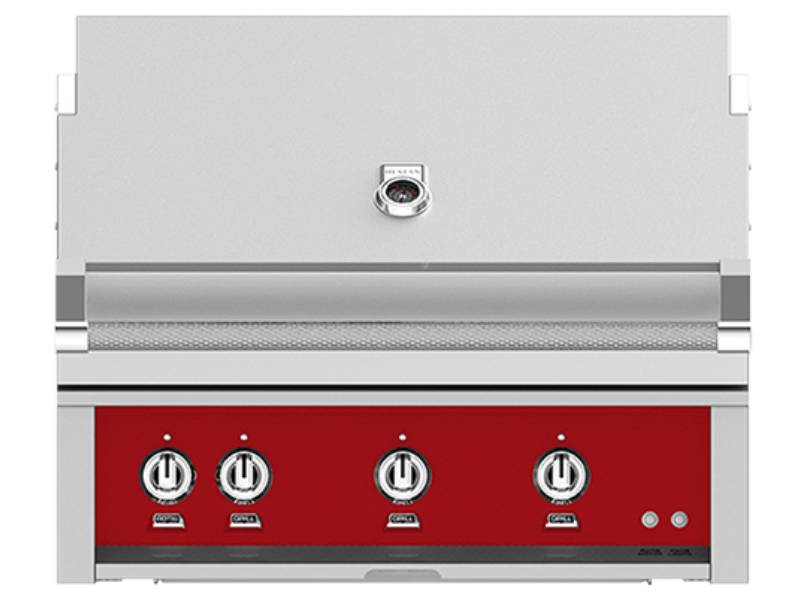 36" Hestan Outdoor Built-In Grill With Liquid Propane in Matador - GMBR36-LP-RD