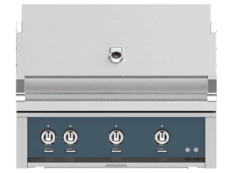 36" Hestan Outdoor Built-In Grill With Liquid Propane in Pacific Fog - GMBR36-NG-GG