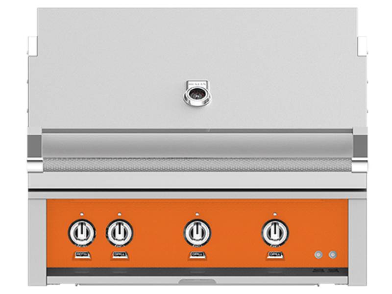 36" Hestan Outdoor Built-In Grill With Natural Gas in Citra - GMBR36-NG-OR