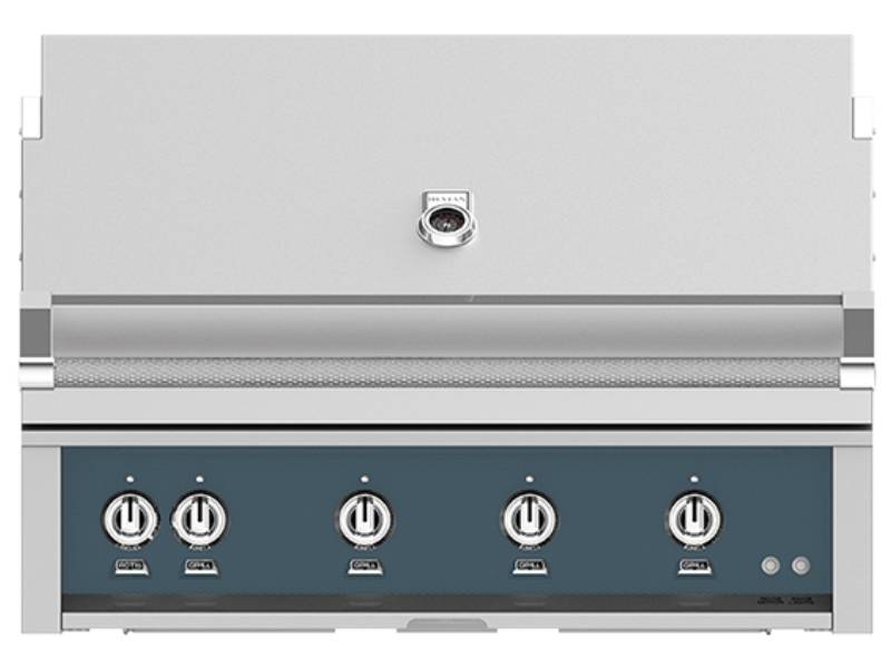 42" Hestan Outdoor Built-In Grill With Liquid Propane in Pacific Fog - GMBR42-NG-GG