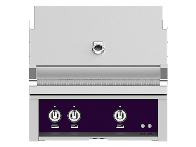 30" Hestan Outdoor Built-In Grill With Natural Gas in Lush - GSBR30-NG-PP