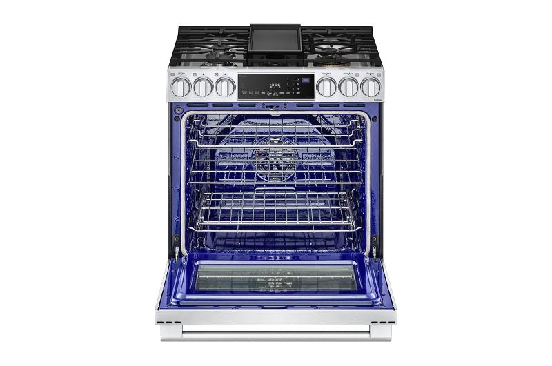 30" LG STUDIO 6.3 Cu. Ft. InstaView Gas Slide-in Range With ProBake Convection and Air Fry - LSGS6338F