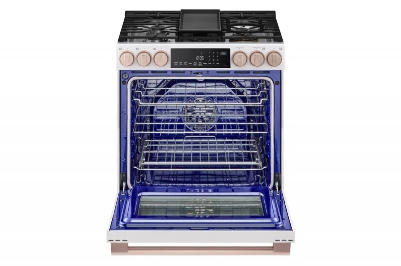 30" LG STUDIO 6.3 Cu. Ft. InstaView Gas Slide-in Range With ProBake Convection and Air Fry - LSGS6338N