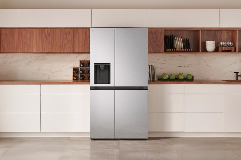 36" LG 29 Cu. Ft. Side-by-Side Standard Depth Refrigerator with Ice and Water Dispenser - LS29S3230V