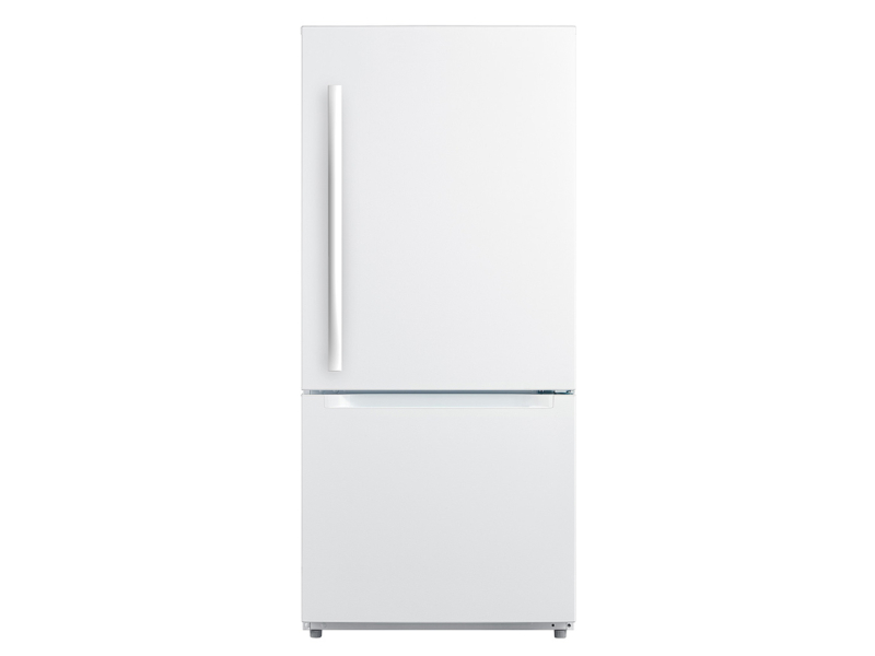 30" Moffat 18.6 Cu. Ft. Bottom Mount Refrigerator In White - MDE19DTNKWW