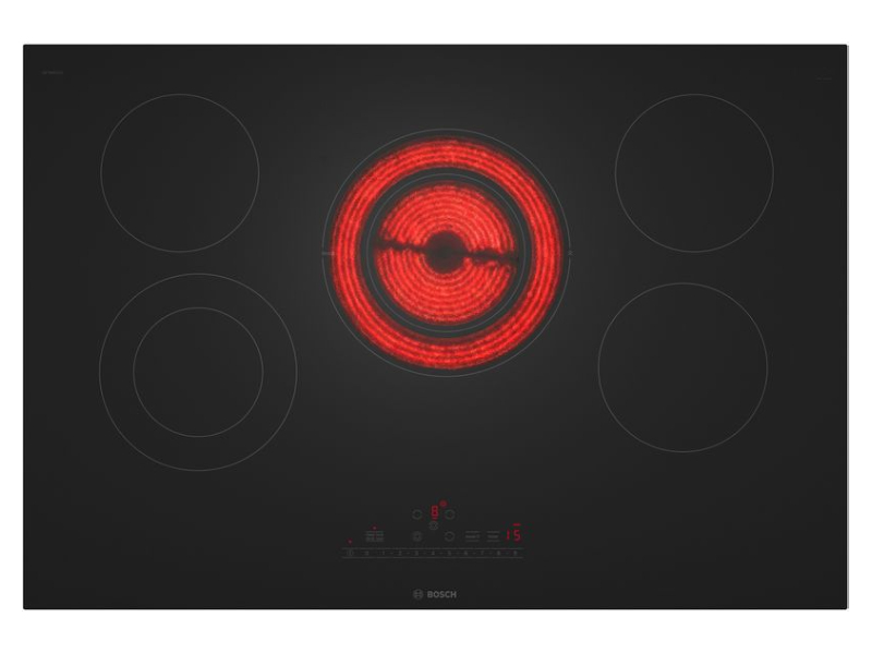 30" Bosch 800 Series Electric Cooktop Surface Mount without Frame - NET8062UC