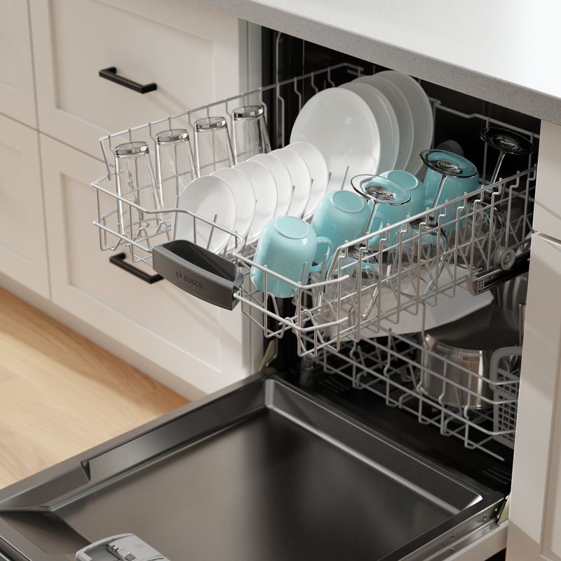 24" Bosch 100 Series Dishwasher in White - SHE2ADF2N