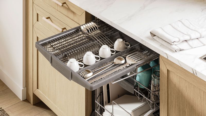 24" Bosch 300 Series Dishwasher in Brushed steel Anti-Fingerprint - SHE3ADF5N