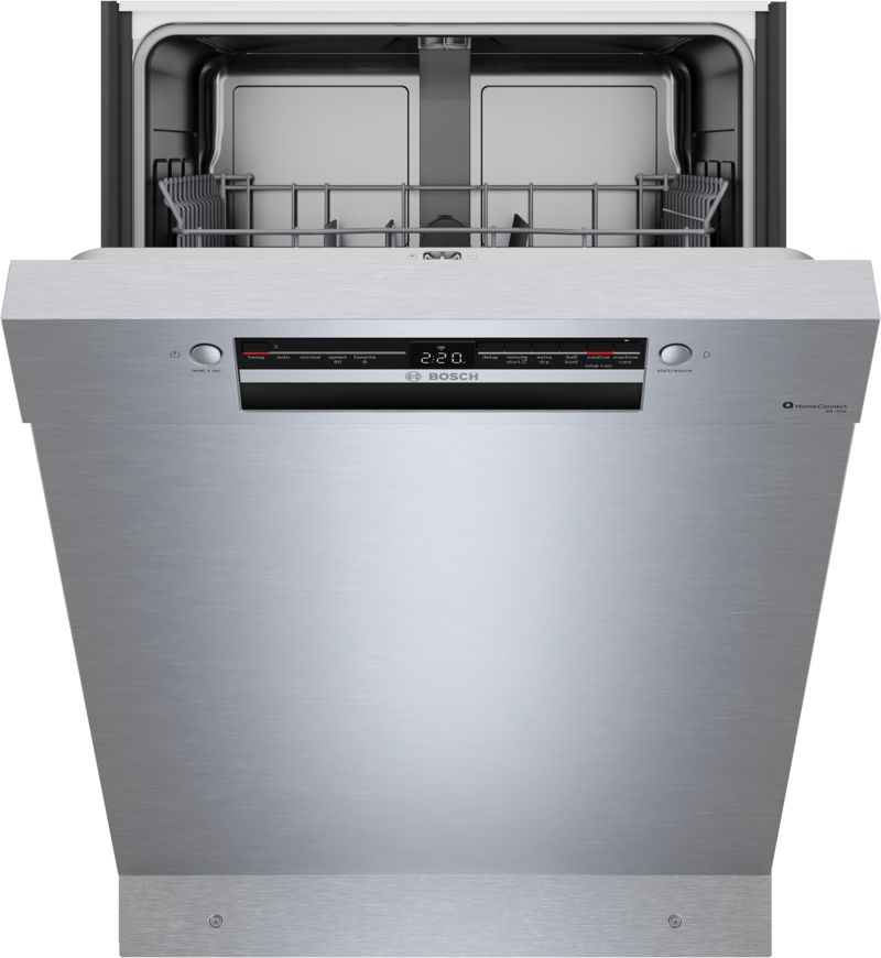 Bosch SHE41D75UC 100 Series 24 Inch German Made Dishwasher with Stainless Steel Tub - Stainless Steel