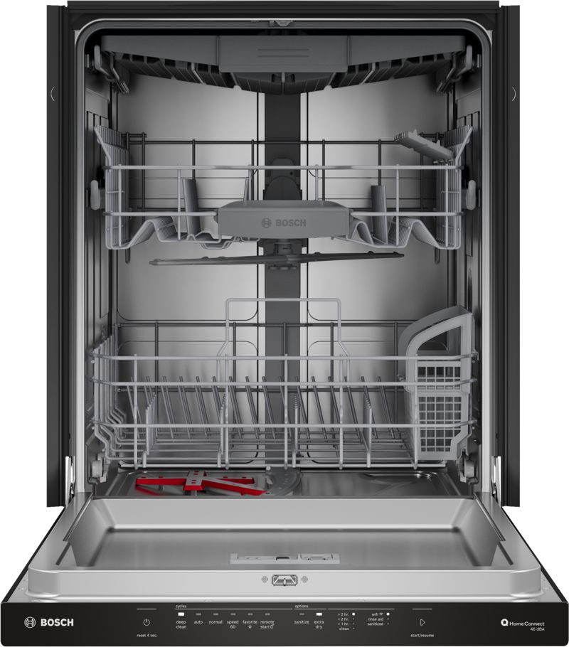 24" Bosch 300 Series Dishwasher in Black - SHP53EM6N