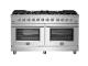 60" Forno Massimo Freestanding 10 Burners True Convection Oven Gas Range - FFSGS6239-60