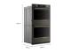 30" Kitchenaid Smart Electric Double Wall Oven with Intelligent Cooking Camera in Black Ore - KOED930SBE