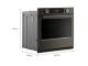 30" Kitchenaid Smart Electric Single Wall Oven with Intelligent Cooking Camera in Black Ore - KOES930SBE