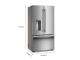 36" Kitchenaid Counter-Depth French Door Refrigerator with Intelligent Auto Fill - KRFC536SPS