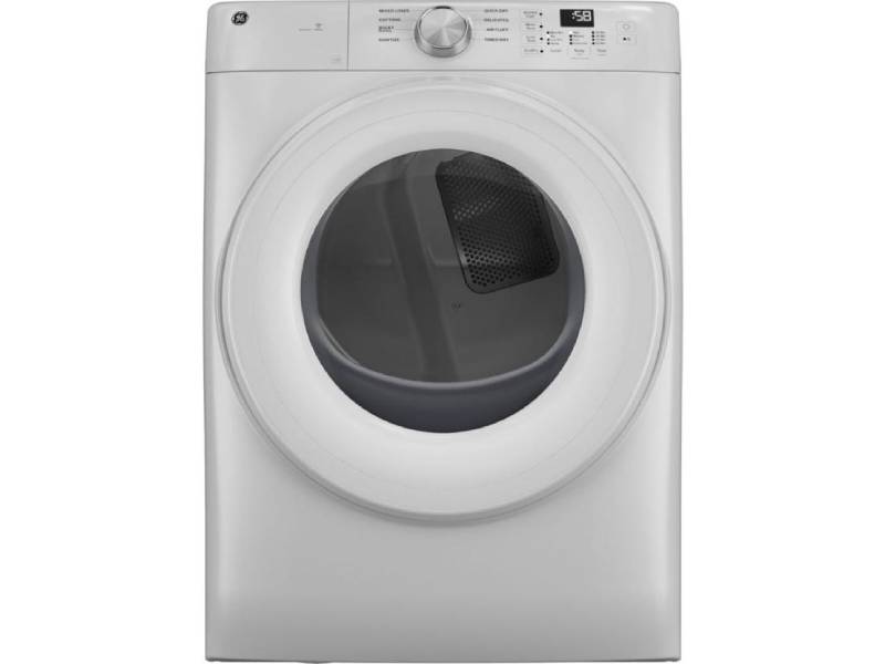28" GE 7.8 cu. ft. Capacity Front Load Electric Dryer  with Sanitize Cycle White - GFD35ESMYWW